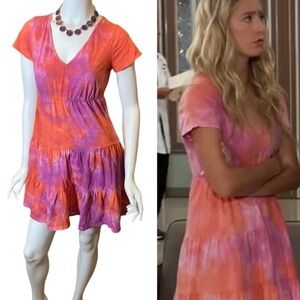 NWT Wild Fable Size Small Tie Dye Cotton Dress Pink Purple ASO Eden McCoy